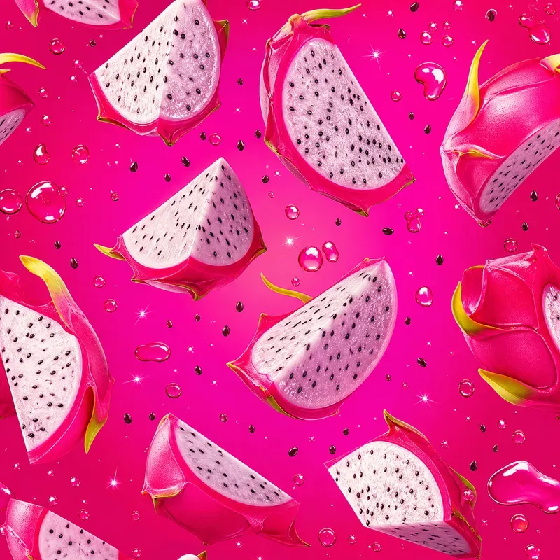Vibrant Floating Fruit Slice Patterns