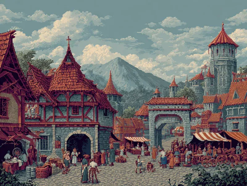 90s Adventure Game Pixel Art