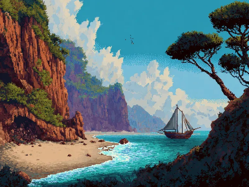 90s Adventure Game Pixel Art