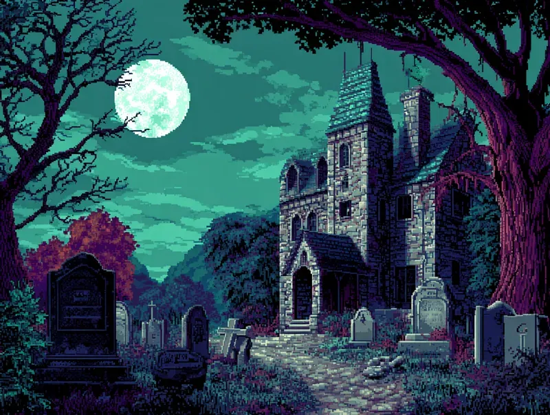 90s Adventure Game Pixel Art