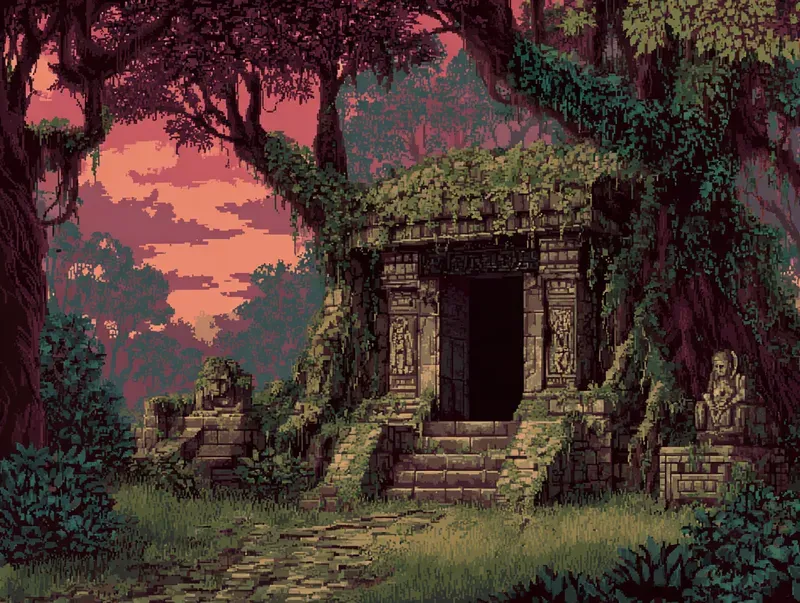 90s Adventure Game Pixel Art