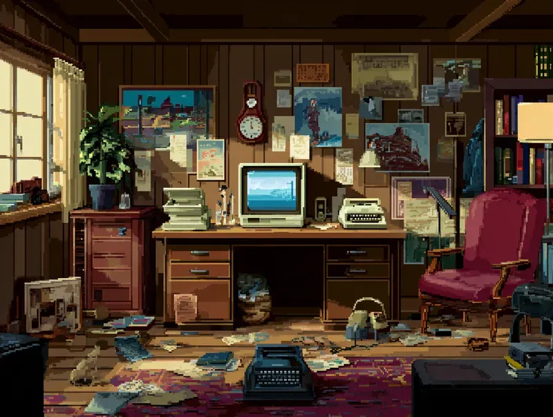 90s Adventure Game Pixel Art