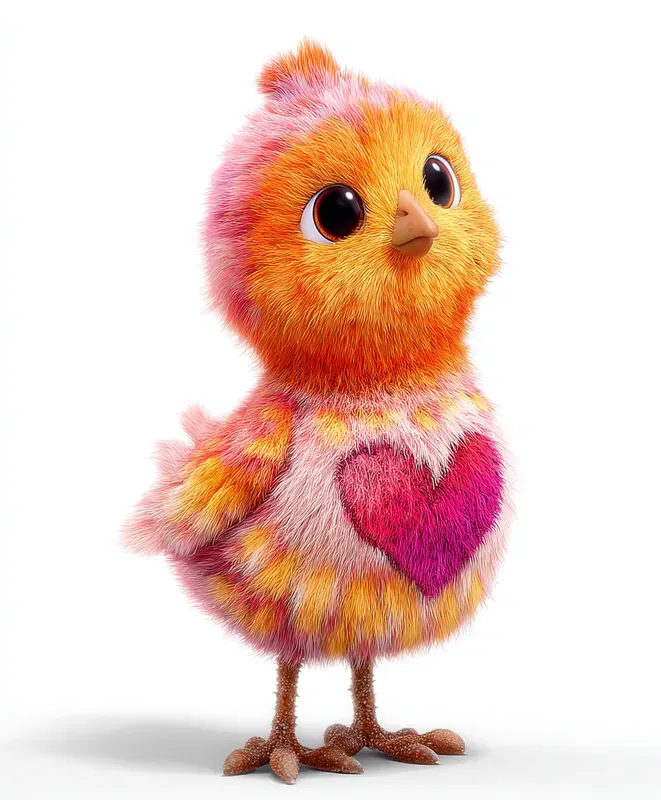 Colorful Heart Patch Characters
