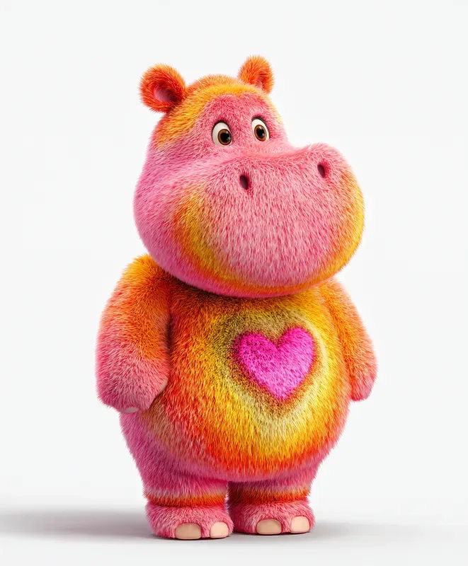 Colorful Heart Patch Characters