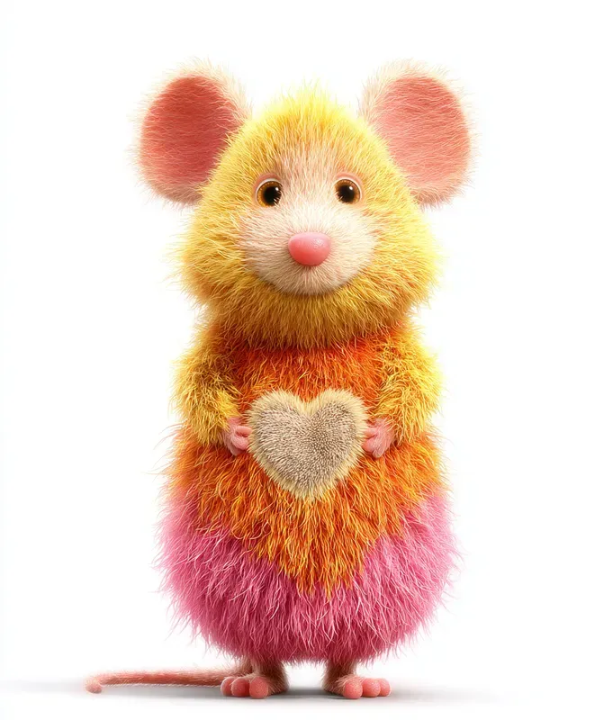 Colorful Heart Patch Characters