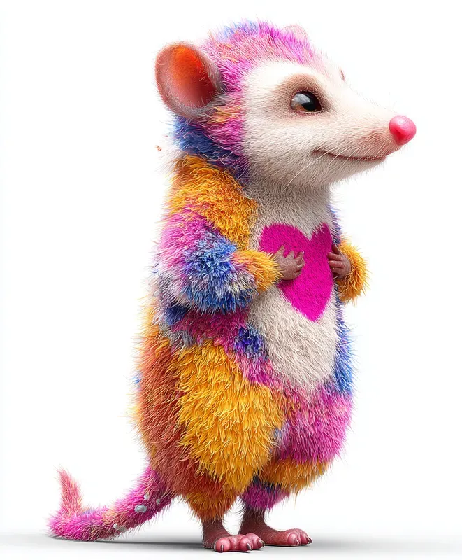 Colorful Heart Patch Characters