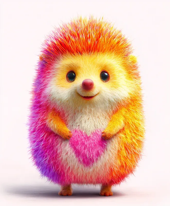 Colorful Heart Patch Characters