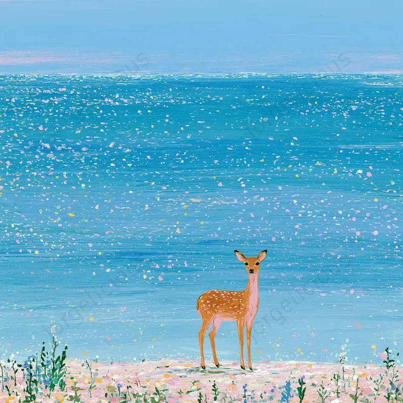 Poetic Pastel Illustration Art