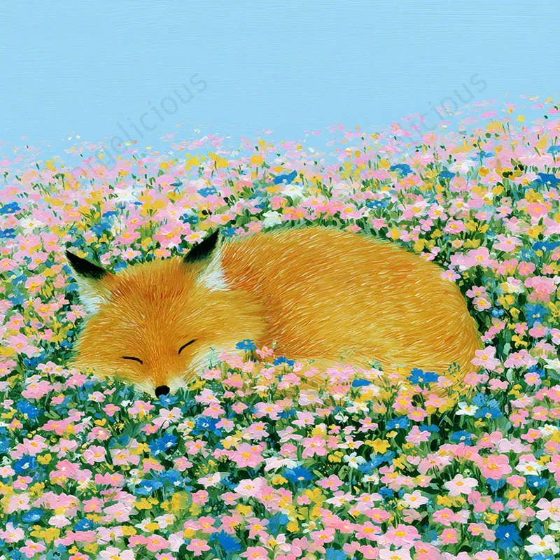 Poetic Pastel Illustration Art