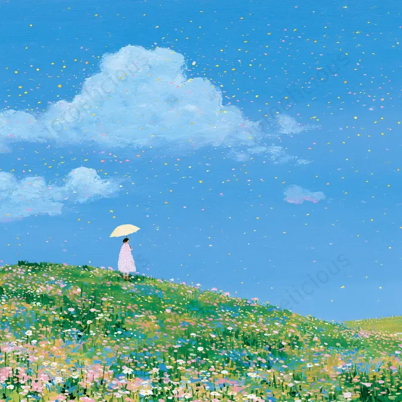 Poetic Pastel Illustration Art