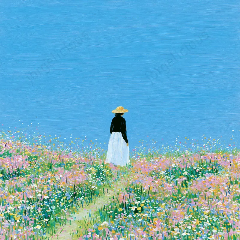 Poetic Pastel Illustration Art