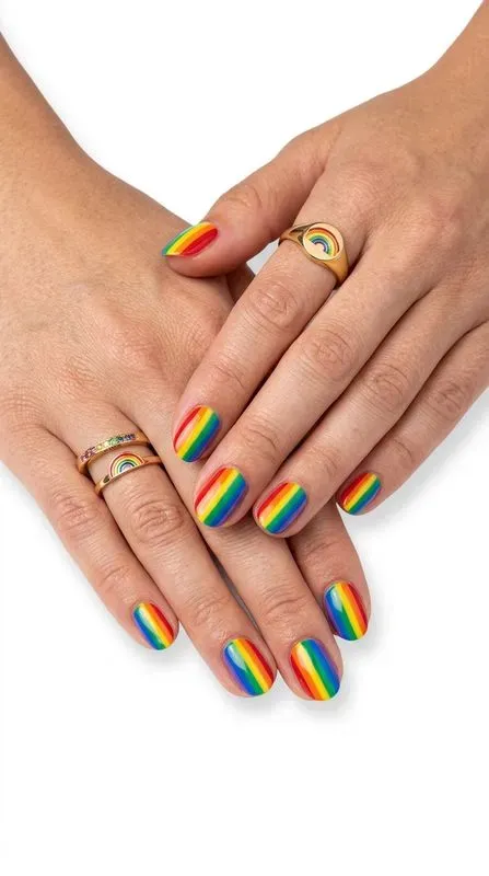 Pride Rainbow Objects Realistic Clipart