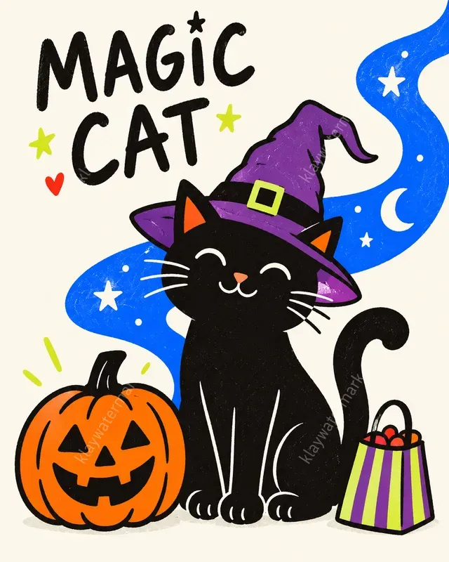 Halloween Editorial Doodle Posters