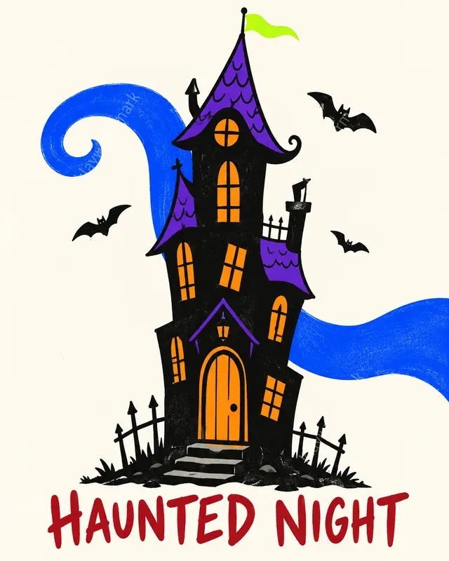 Halloween Editorial Doodle Posters