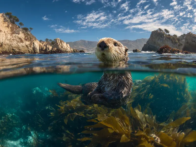 Split Water Animal Photography Generator