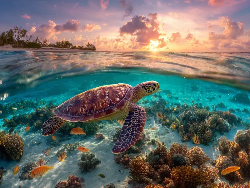 Split Water Animal Photography Generator