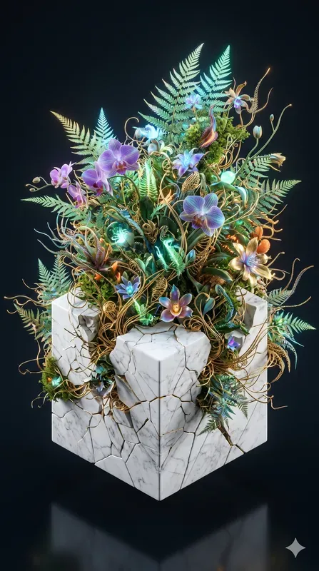 Mineral Biophilia Isometric Terrariums