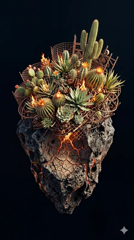 Mineral Biophilia Isometric Terrariums
