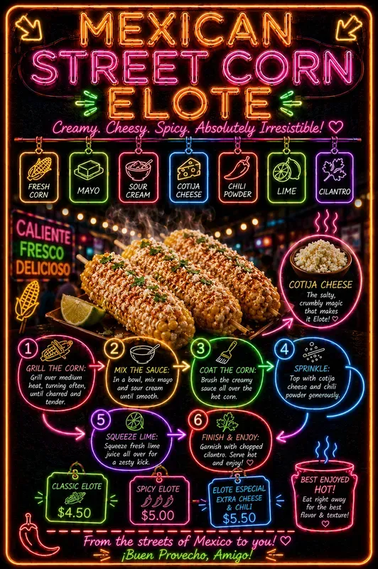 Neon Night Recipe Poster Generator