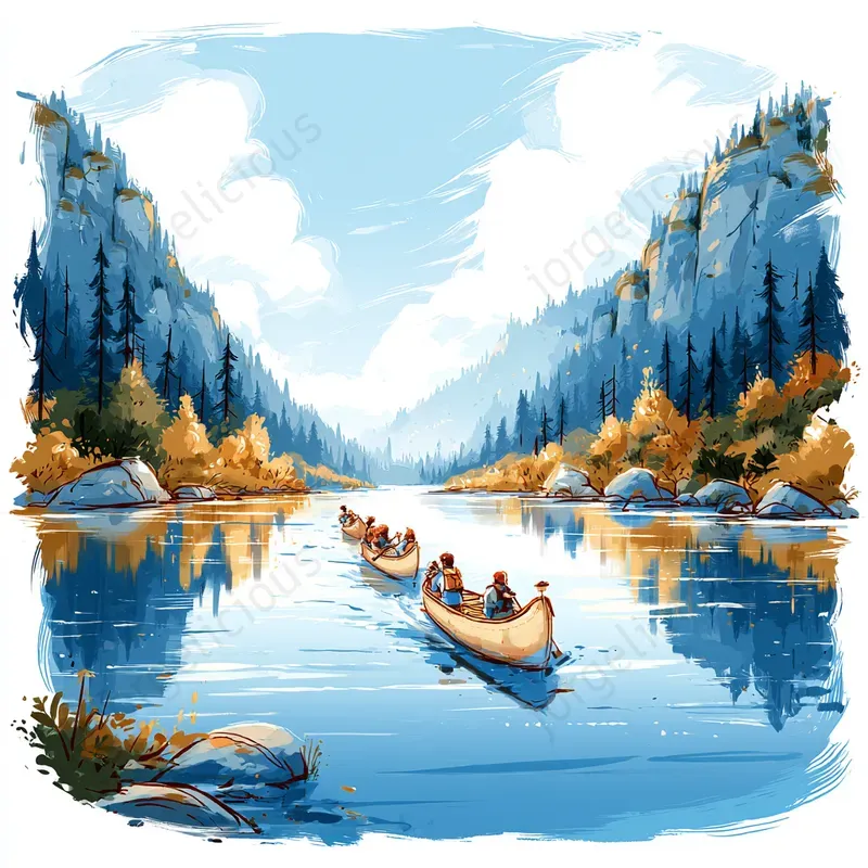 Painterly Adventure Illustrations