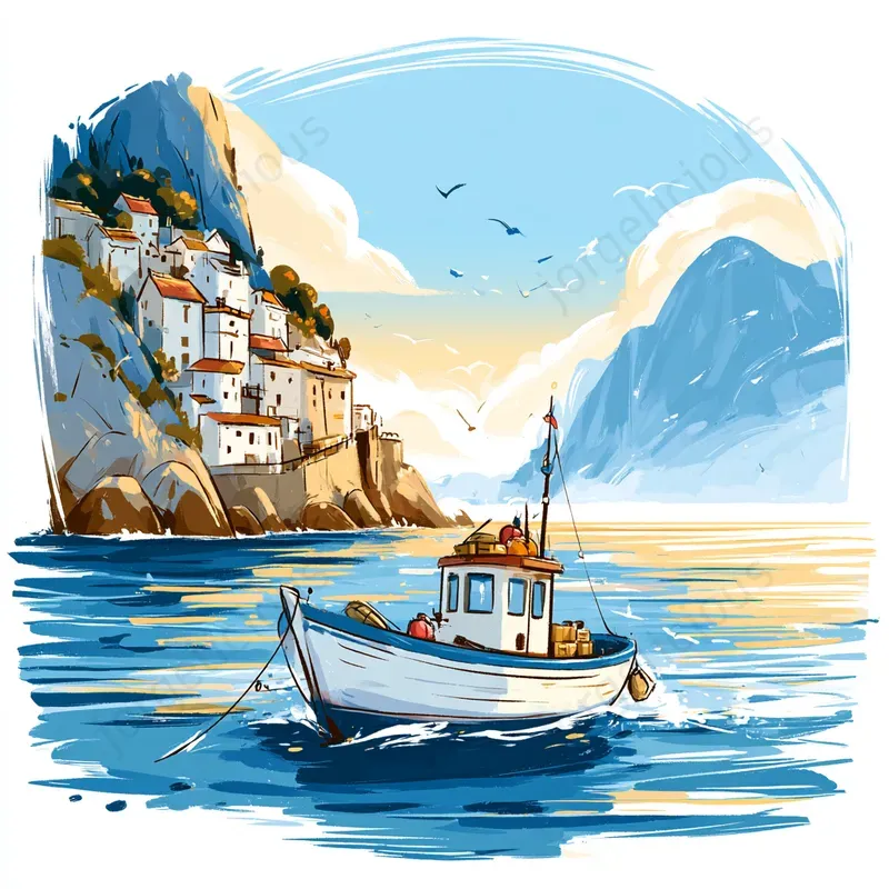 Painterly Adventure Illustrations