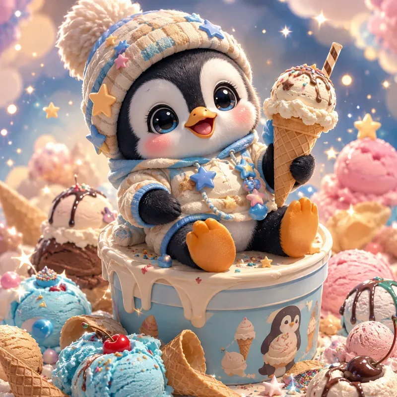 Cute Chibi Mascot Dessert Dream Art Sets