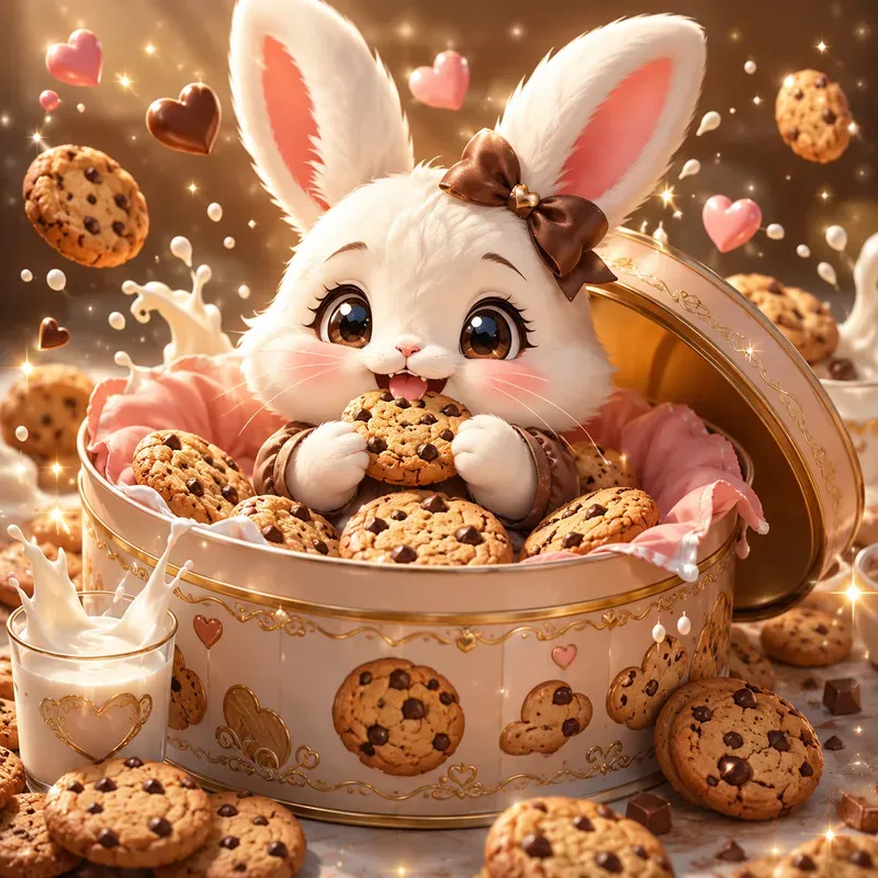 Cute Chibi Mascot Dessert Dream Art Sets