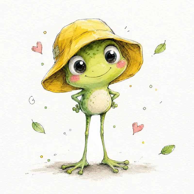 Whimsical Handdrawn Character Sketches