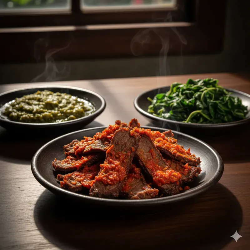 Minangkabau Dishes Stock Photos