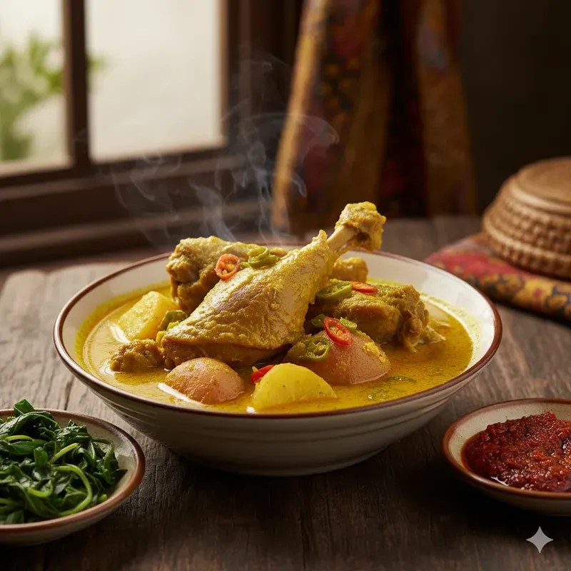 Minangkabau Dishes Stock Photos