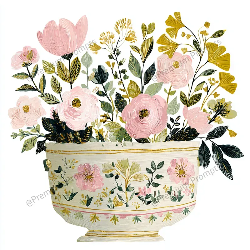 Romantic Cottagecore Soft Pastel Clipart