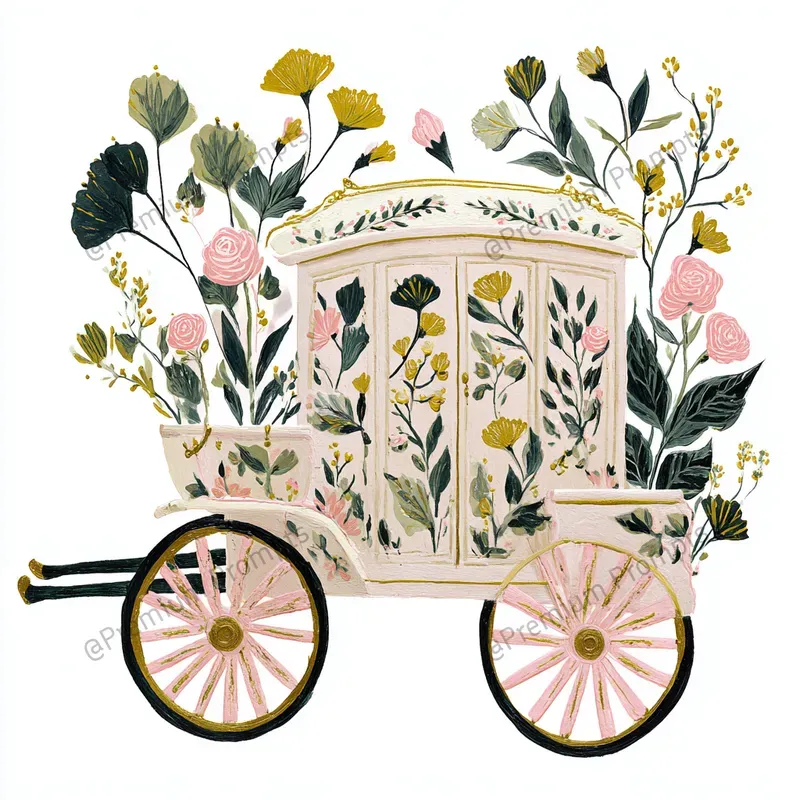 Romantic Cottagecore Soft Pastel Clipart