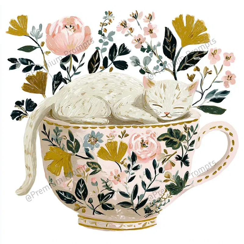 Romantic Cottagecore Soft Pastel Clipart