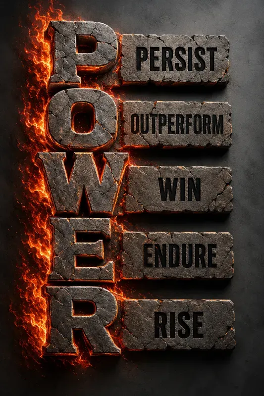 Stone Flame Motivation Typographies
