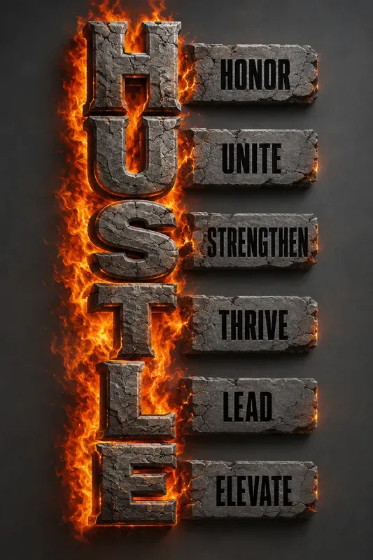 Stone Flame Motivation Typographies