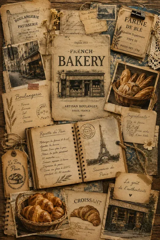 Vintage Bakery Collages