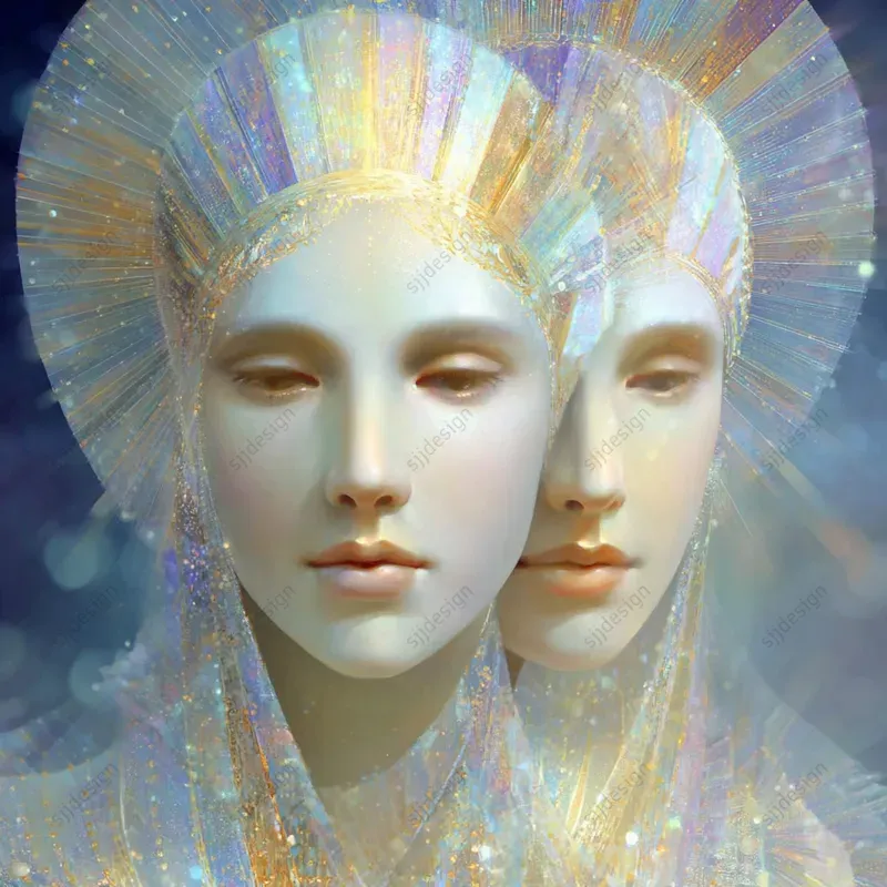 Celestial Aura Portrait Art