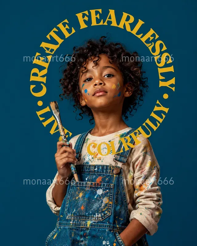Editorial Halo Typography Portraits