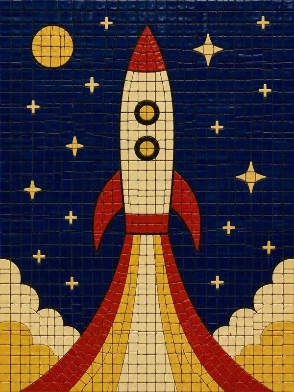 Retro Ceramic Tile Mosaic Murals