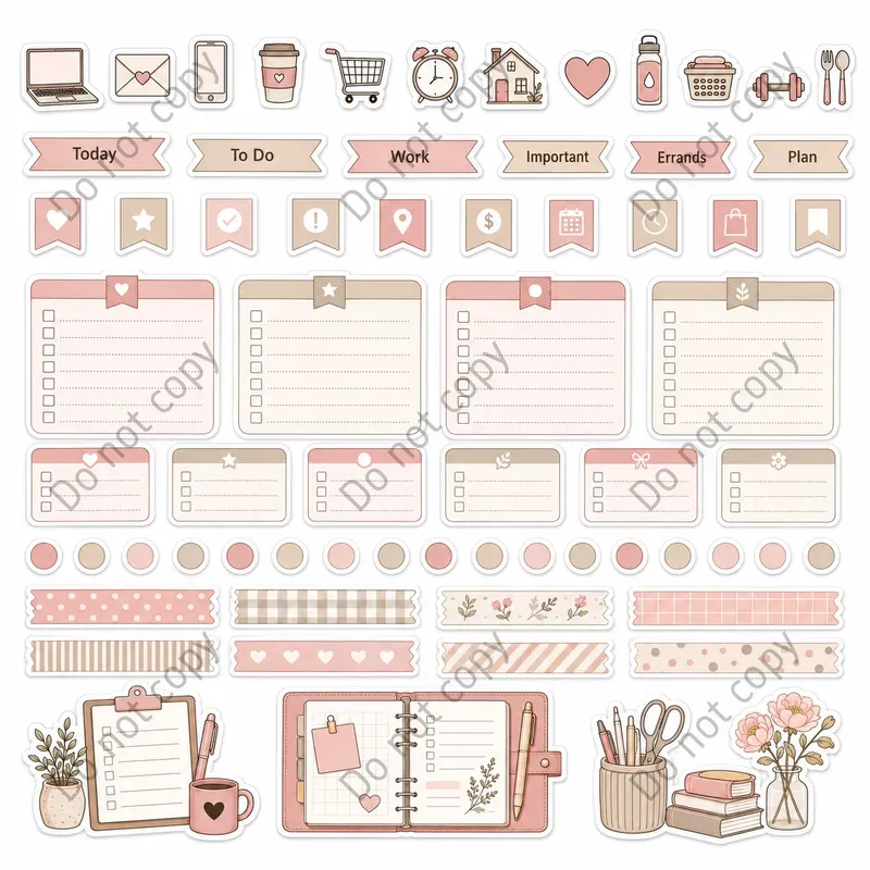 Kisscut Planner Sticker Sheets