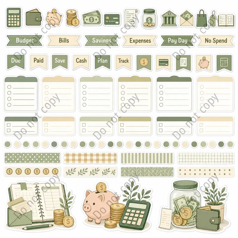 Kisscut Planner Sticker Sheets