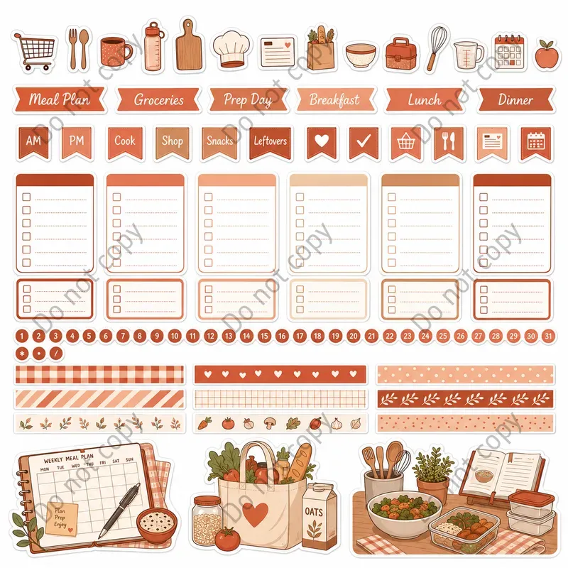 Kisscut Planner Sticker Sheets