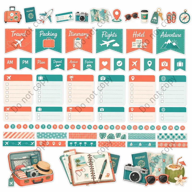 Kisscut Planner Sticker Sheets
