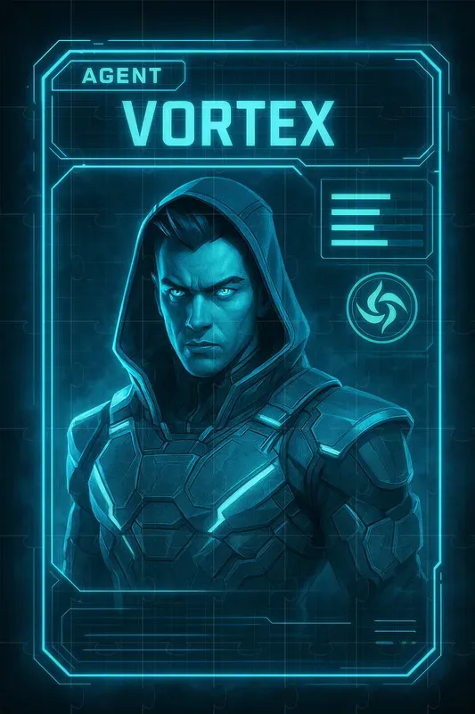 Neon Protocol Agent Id Cards