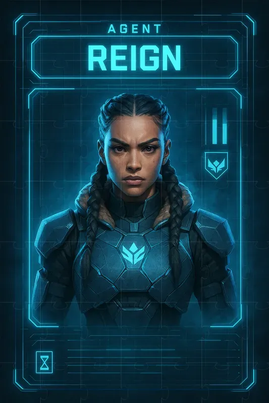 Neon Protocol Agent Id Cards