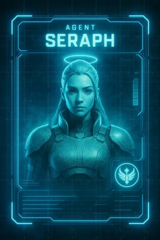 Neon Protocol Agent Id Cards