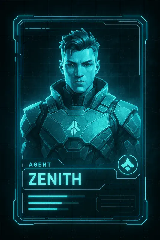 Neon Protocol Agent Id Cards