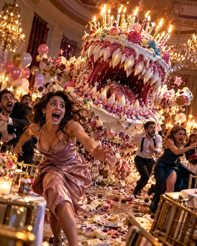 Hyperrealistic Monstrous Food Scenes