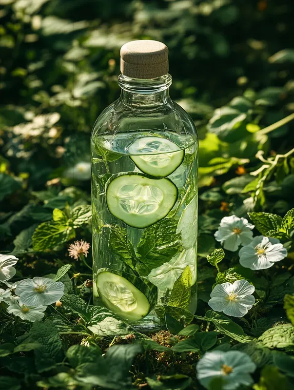 Fruity Bottles In Nature