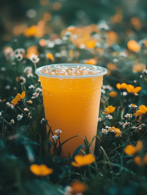 Fruity Bottles In Nature